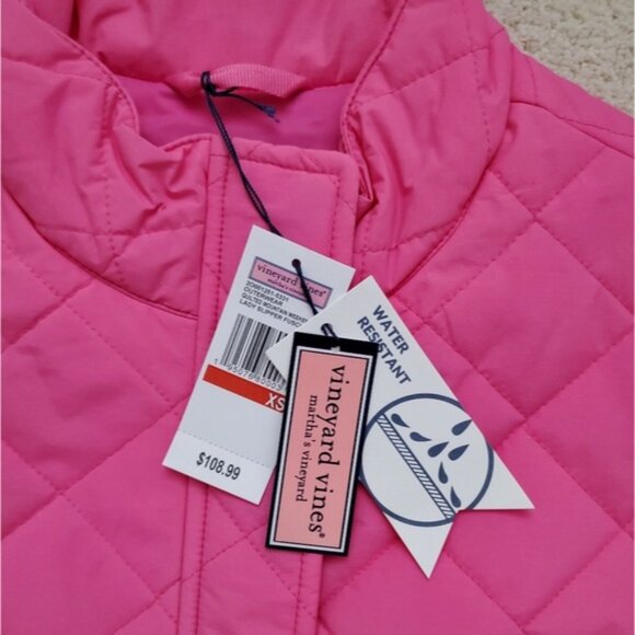 NWT Vineyard Vines Quilted Mountain Weekend Vest in Fuschia Pink szXS - Picture 4 of 16